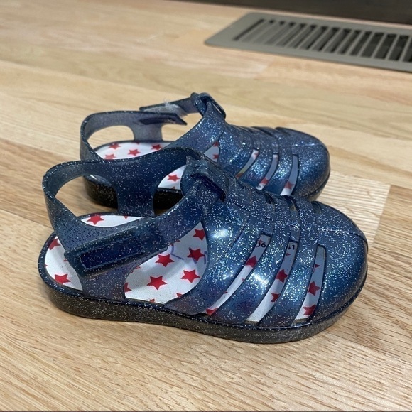 Other - Blue Sparkle Jelly Shoes Sz 5 Sandals Shoes Kids Baby